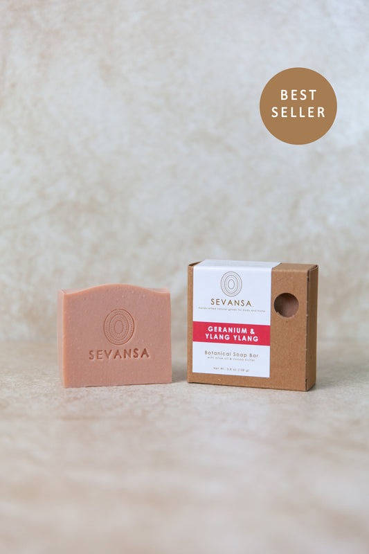 Geranium & Ylang Ylang Botanical Soap Bar