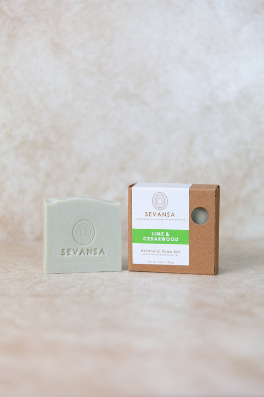 Lime & Cedarwood Botanical Soap Bar