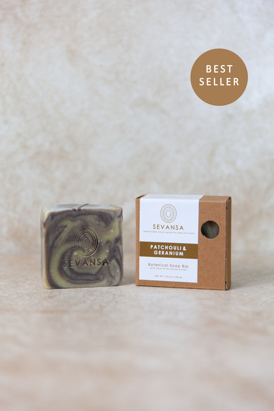 Patchouli & Geranium Botanical Soap Bar