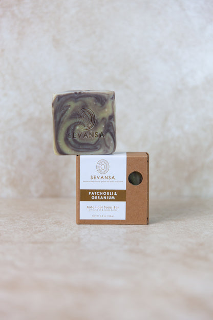 Patchouli & Geranium Botanical Soap Bar